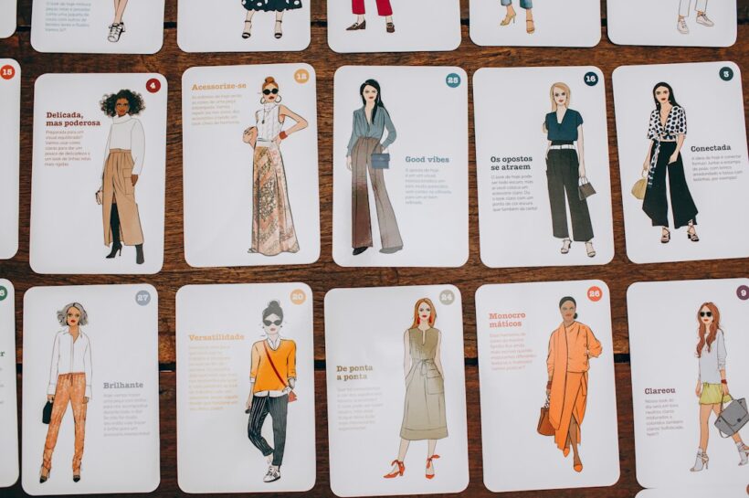 Clean, minimal cover showing a capsule closet, color wheel, and checklist — fashion matching guide